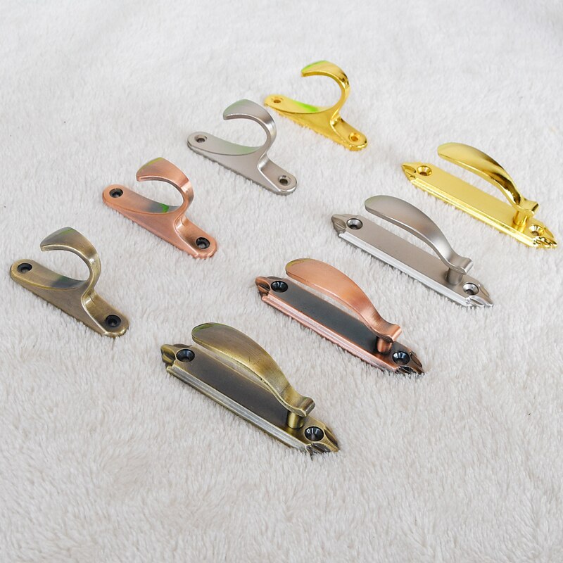 2 Stks/partij Zinklegering Gordijn Bandage Haken Badkamer Muur Haak Thuis Opslag Haak Gordijnen Decoratieve Accessoires Hardware Levert