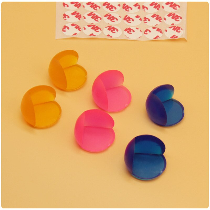 10PCS Anti Collision Table Angle The Candy Colors Transparent Safety Anti Collision Table Angle TRQ0669: mix