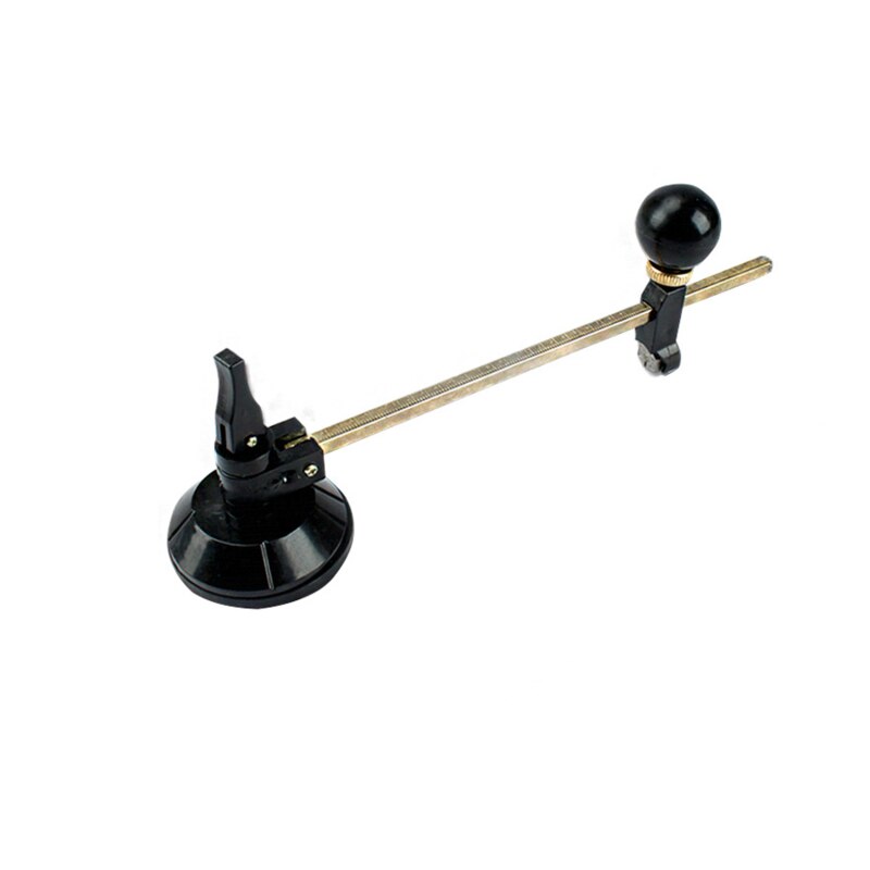 20-80cm Glass Cutter Wheel Compasses Circular Cutting With Suction Cup Circle Cutting Tools Glass Bottle Cutter: Black 20cm