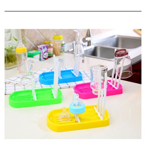 Dla dzieci stojak na butelki 4 kolor dziecko karmienia stojaki robić suszenia butelek kształt drzewa czyszczenie wieszak półki odpinany