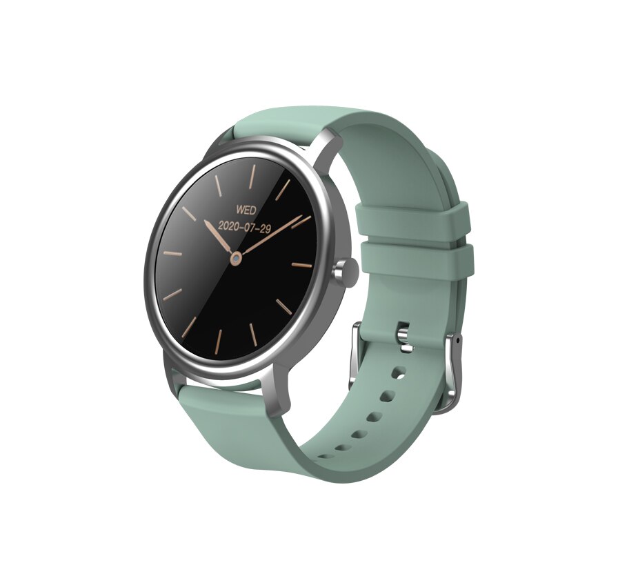 Mibro ar relógio inteligente android ios relógio de fitness ip68 à prova dip68 água bluetooth 5.0 monitor sono freqüência cardíaca rastreador smartwatch: Silver Watch