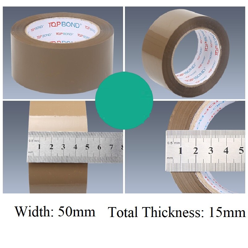 Coffee Adhesive Tape Noiseless Tape 50mm*15mm Silent Packing Tape Strong Viscosity Sealing Tape No Odor Adhesive Tapes