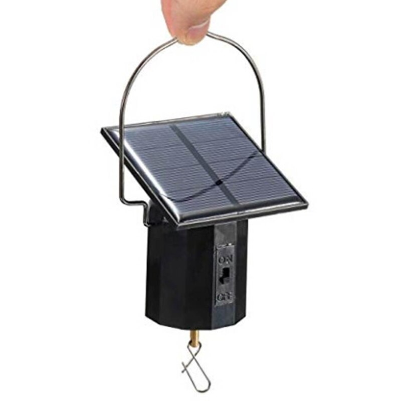 E5BE Solar Energy Operated Motor Light Wind Spinner Motor Hanging Rotating Motor for Indoor Outdoor Garden Lawn Entryway