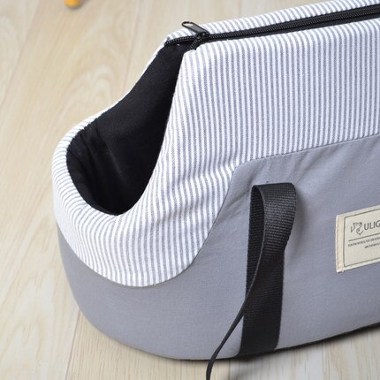 Gato plegable para transportar al aire libre, bolso de viaje para perros, bolso portátil transpirable para mascotas, bolsas frontales para gatos pequeños y medianos: grey
