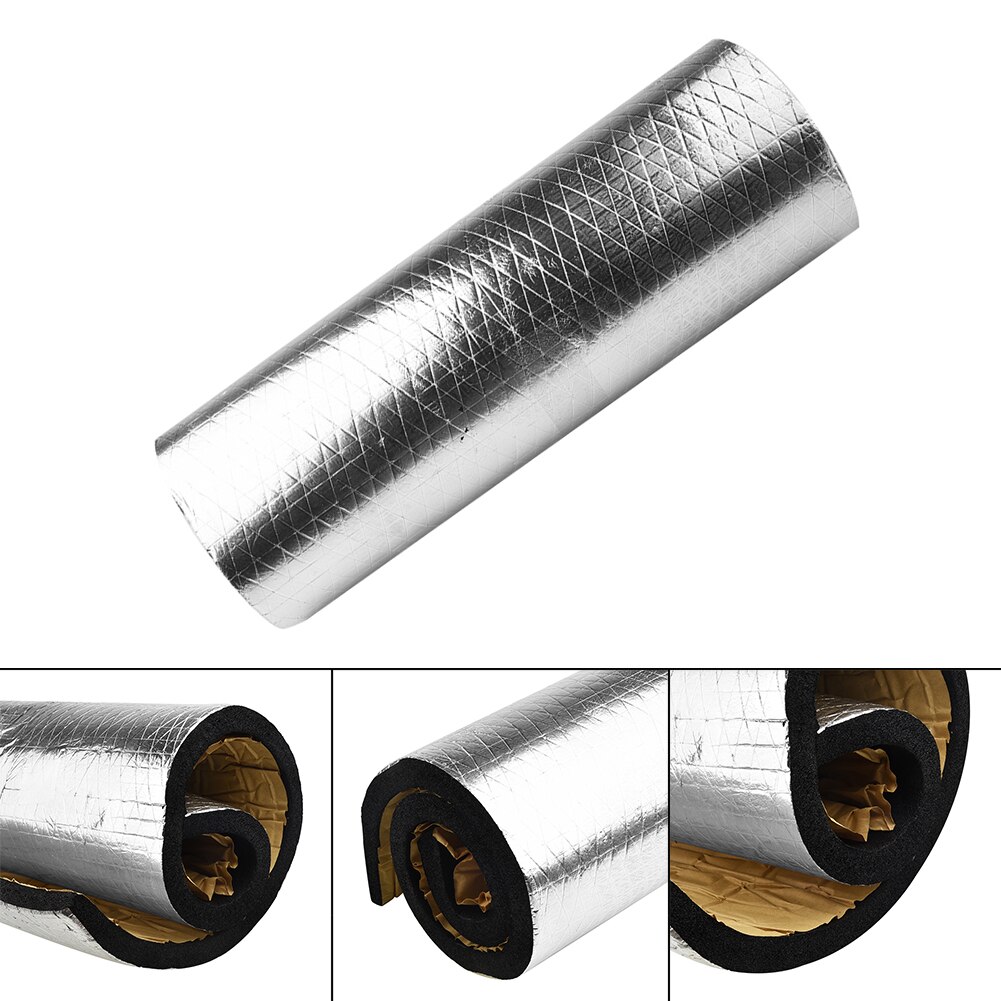 100*50*2cm Foam Car Sound Vehicle Mat Damping Mat Waterproof Silver Flexible