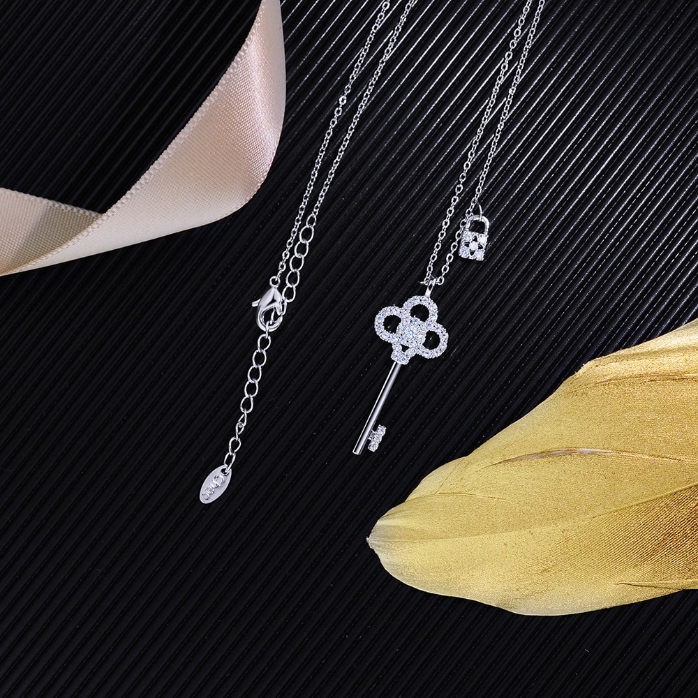 Sipengjel kubieke zirkonia prachtige sleutel hanger ketting gouden ketting choker ketting voor vrouwen sieraden
