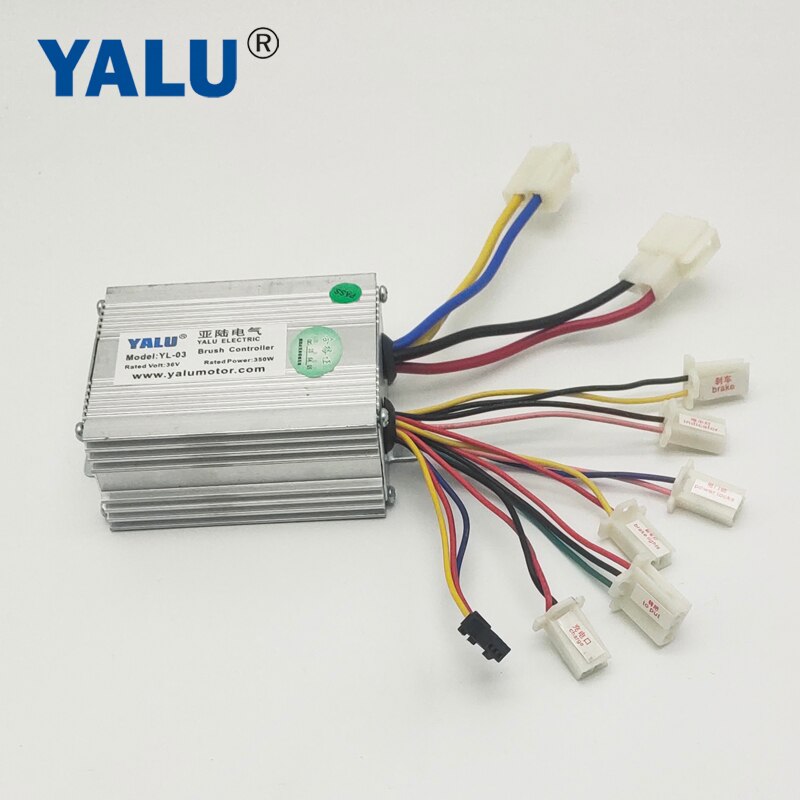 Yalu Borstel Dc Motor Controller 24V 250W Ebike Speed Controller Met Pas Sensor Poort Voor Elektrische Fiets Scooter conversie Kit: 36V350W Controller