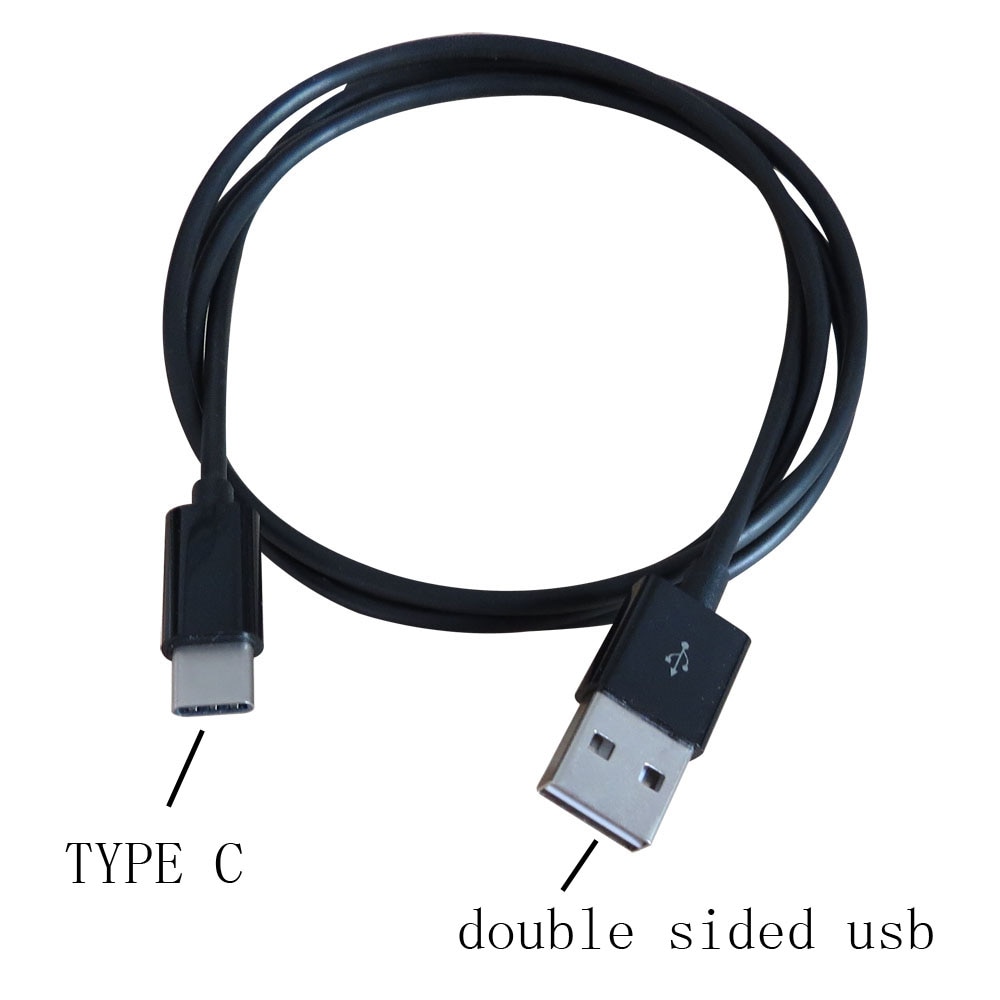 1meter 3ft Reversible double sided usb type c data charge cable