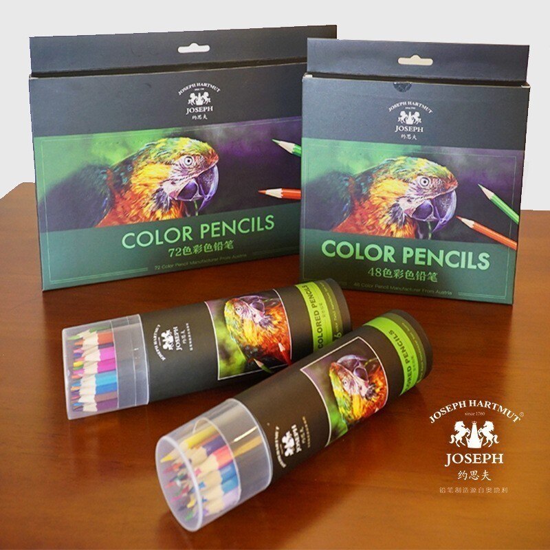48/72 Colors Wood Colored Pencils Lapis De Cor Artist Painting Oil Color Pencil for School Office Artist Painting Sketch Supply