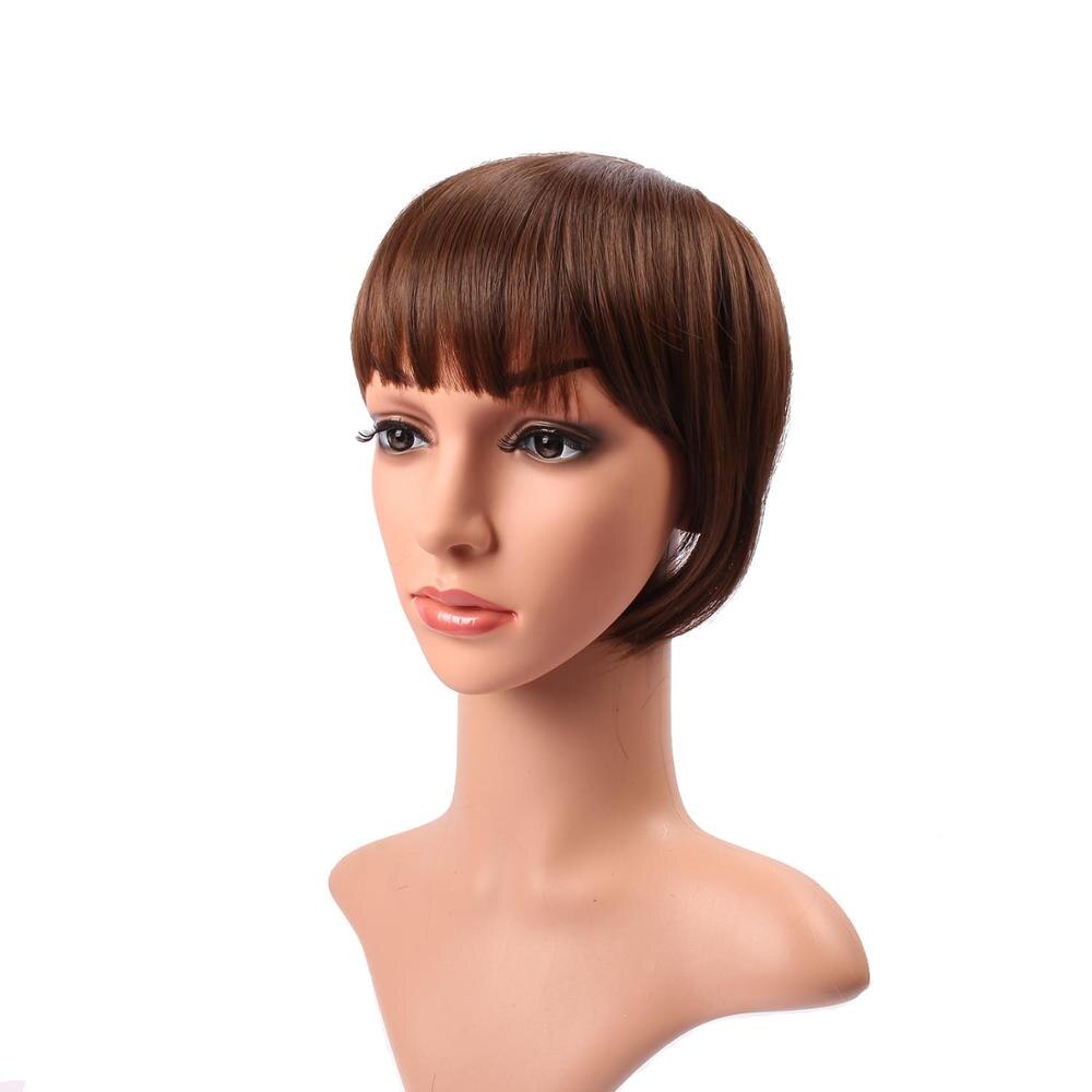 DELICE Clip de mujer en flequillo recto limpio sintético Romo flequillo accesorios para el cabello: #8