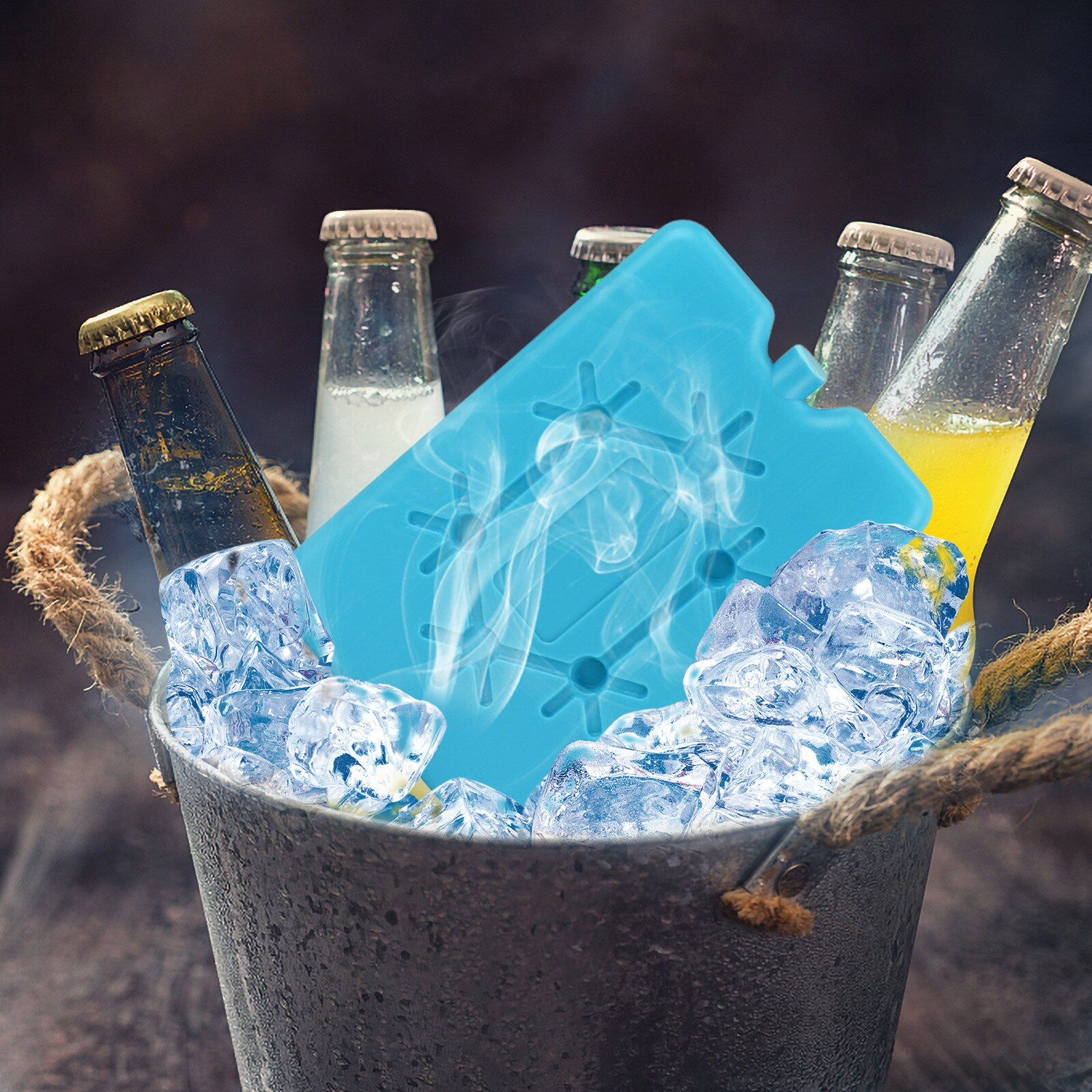 3PC Reusable Freezer Ice Bags, Food Preservation And Cold Storage Bags 200ml