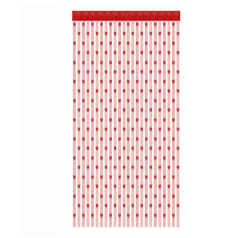 Dørskille ren gardin valance mesh nett tredør gardin persienner håndlaget 100 cmx 200cm romdeler moskitiera 4fm: Oransje