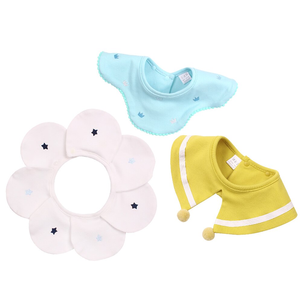 Coton fleur bébé bavoir filles faux col salive absorber bébé bavoirs pour filles mignon garçons bouche serviette bébé filles vêtements