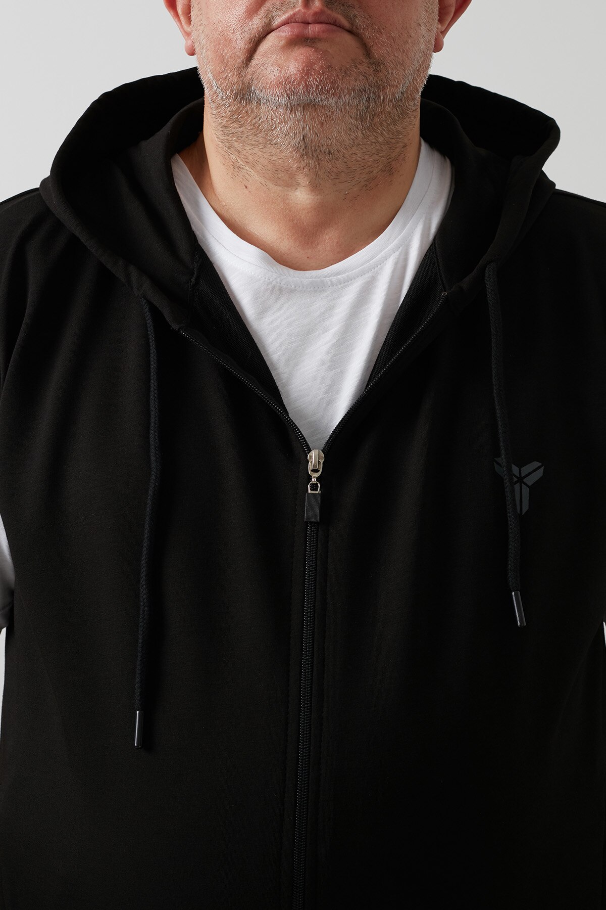 Buratti di Grandi Dimensioni con Cappuccio Tasca con Cerniera Gilet Gilet MASCHILE 568401