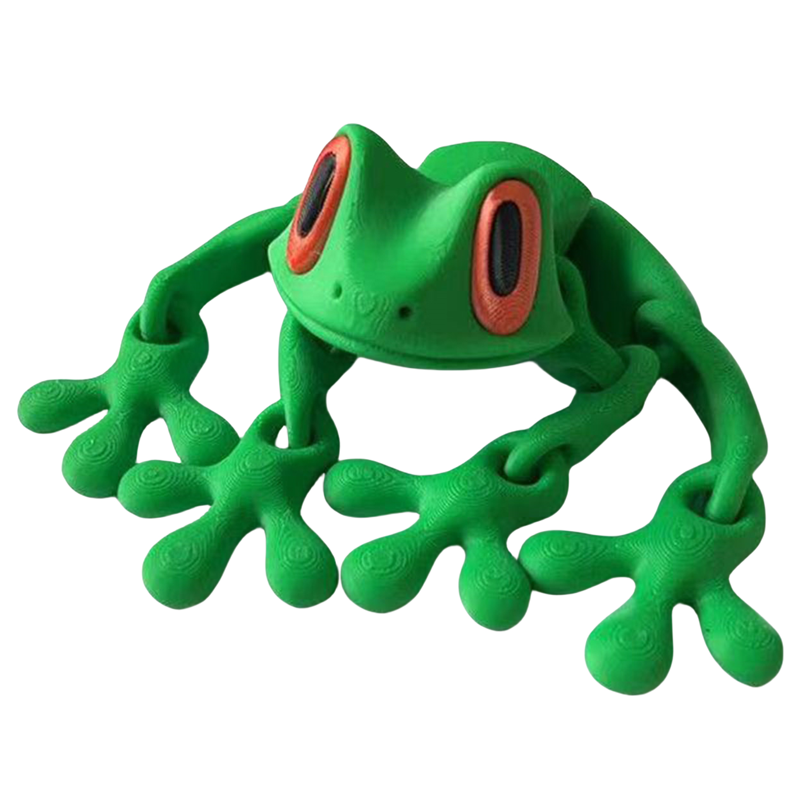 3D-printen Kikker Koelkastmagneten Gewrichten Beweegbare Boomkikker Koelkastmagneet Desktop Ornamenten Gesimuleerde Diermodel Decoratie: Marineblauw