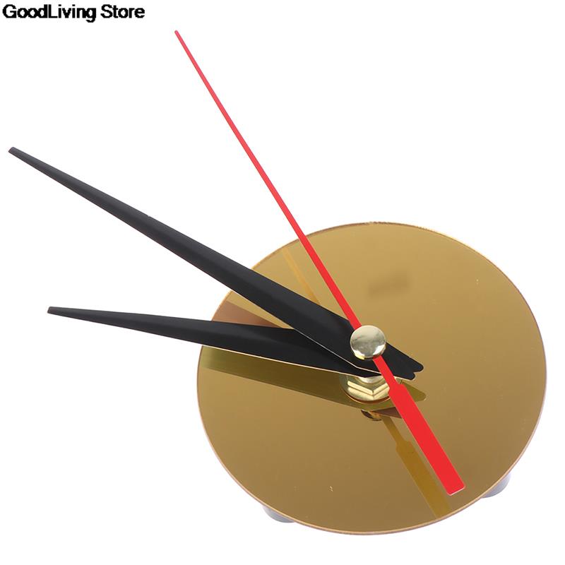 1 PC DIY Wall Clock Quartz Needle 3D Acrylic Wall Clock Cross Stitch Movement Dial Accessories Watch Core Home Decor: Gold