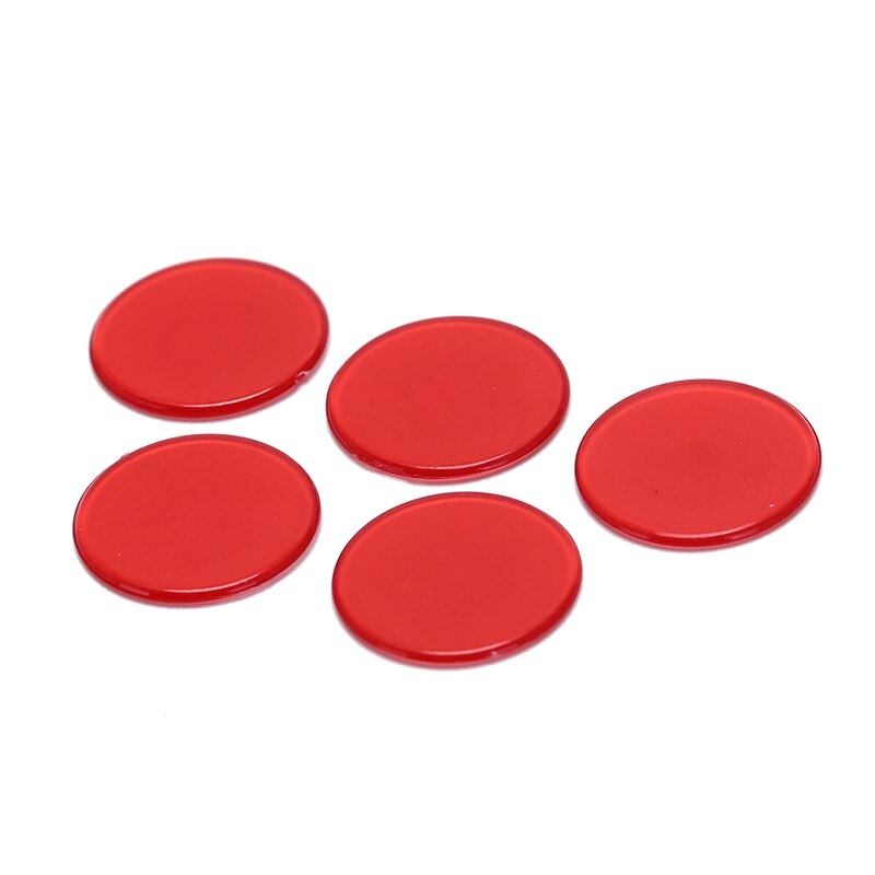 Mini jetons de Poker de poche 50 pièces, petit disque en plastique Transparent couleur, jetons de Poker ronds