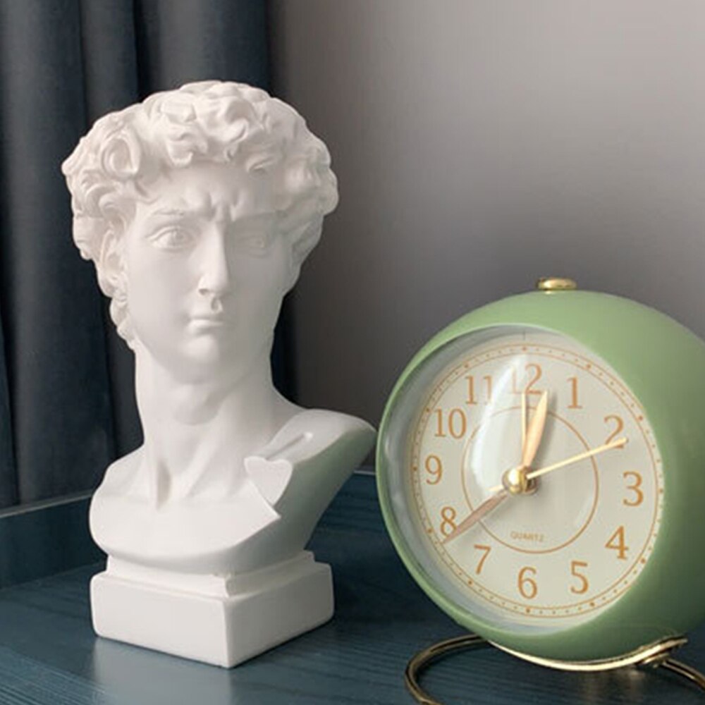 15cm styl skandynawski Dawid statua portret wazon żywica roślina wazony na kwiaty gips ludzka głowa dekoracyjne ozdoby kwiaty sztuka wystrój