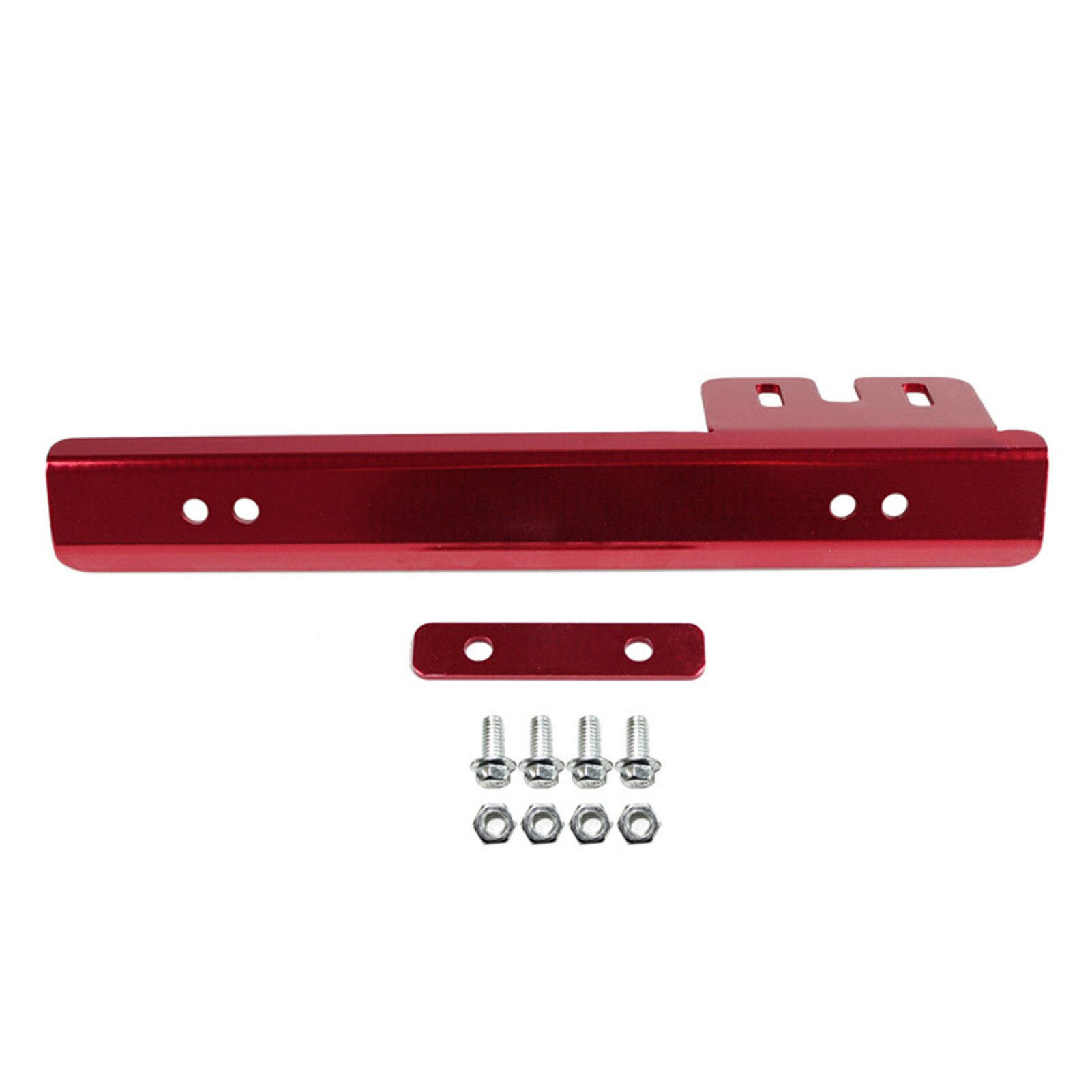 JDM Aluminum Alloy Car Number Licence Plate Frame Bracket Automotive Decoration: Red