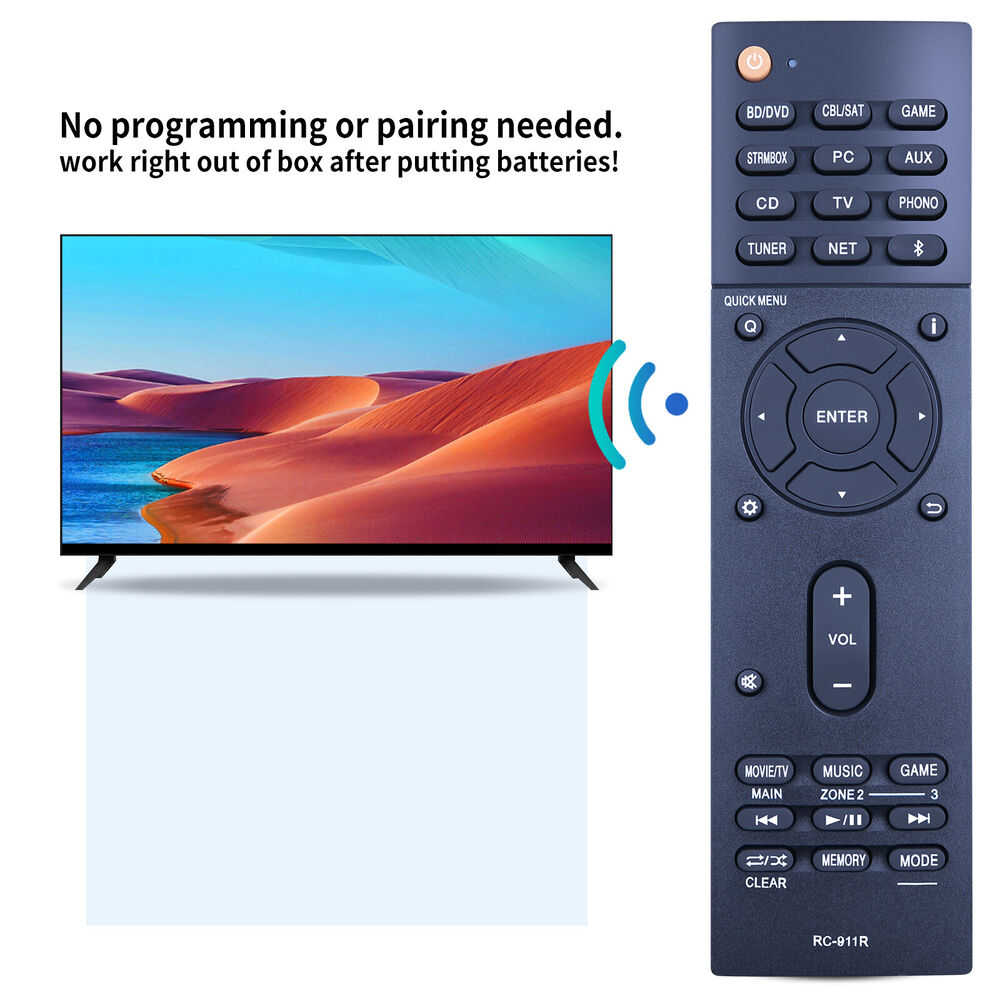 RC-911R Replace Remote For Onkyo AV Receiver TX-NR575 TX-NR585 TX-NR656