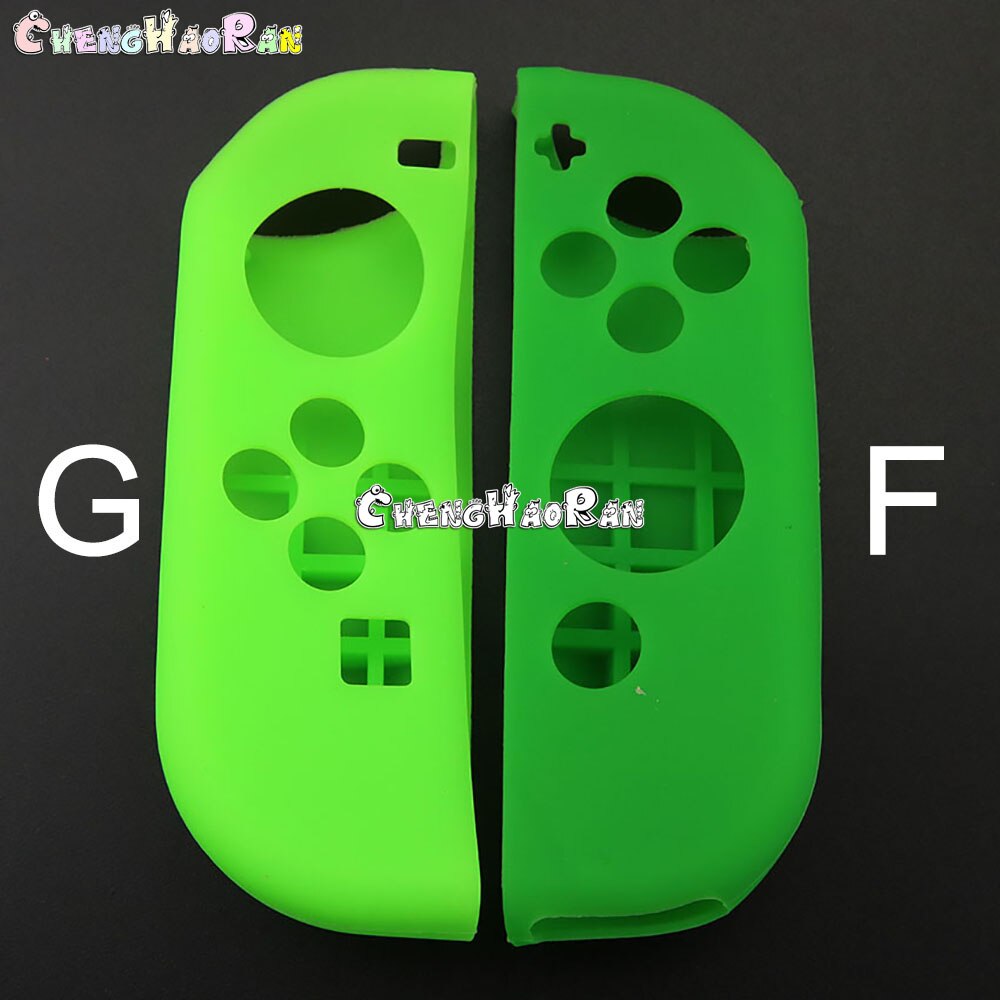 1pair Silicone Rubber Skin Case Cover For Nintendo Switch Joy-Con left right Controller NX NS Joycon Anti-slip Soft Case: GF