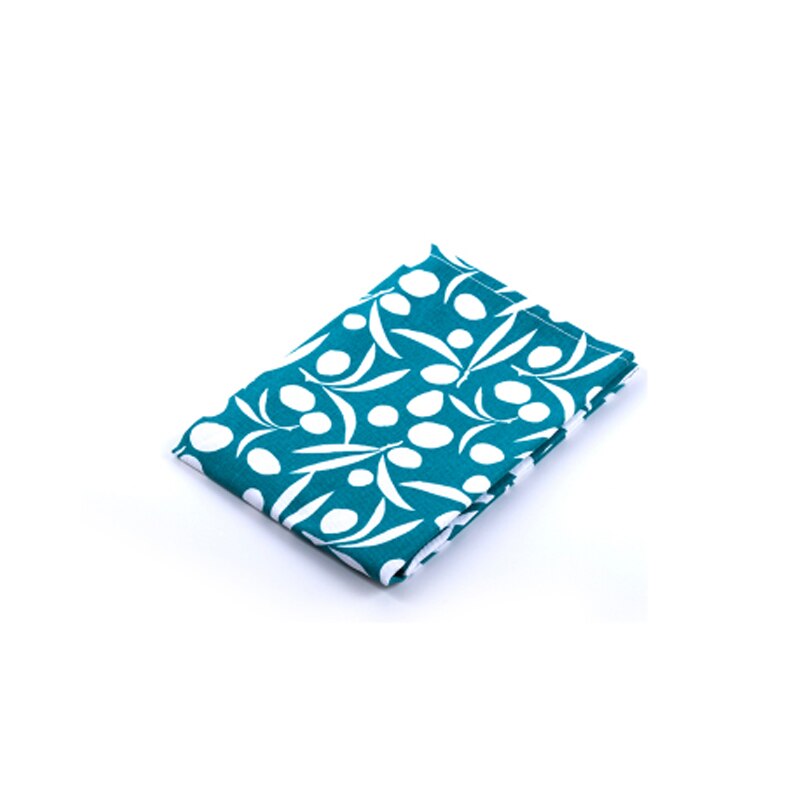 3 stuks/set keukenservetten 62 x 40 cm 100%  katoenen theedoeken in rustieke stijl op tafel: Blauw wit