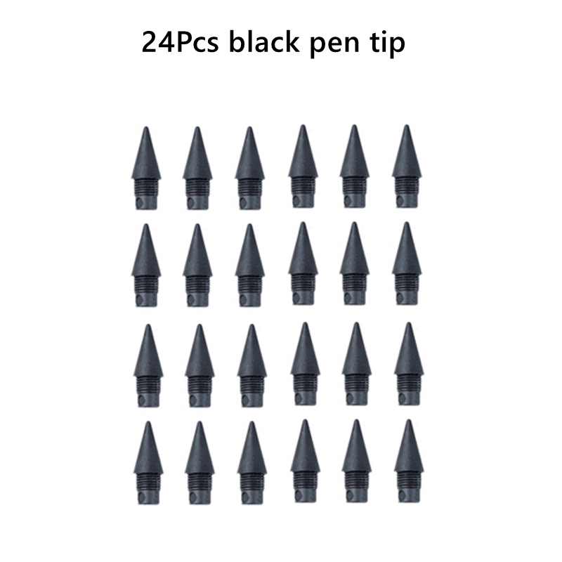 24/13pcs Unlimited Writing Color Pencil With refill set No Ink Novelty Eternal Pencils Pen Art Color Painting School Supplies: Orange