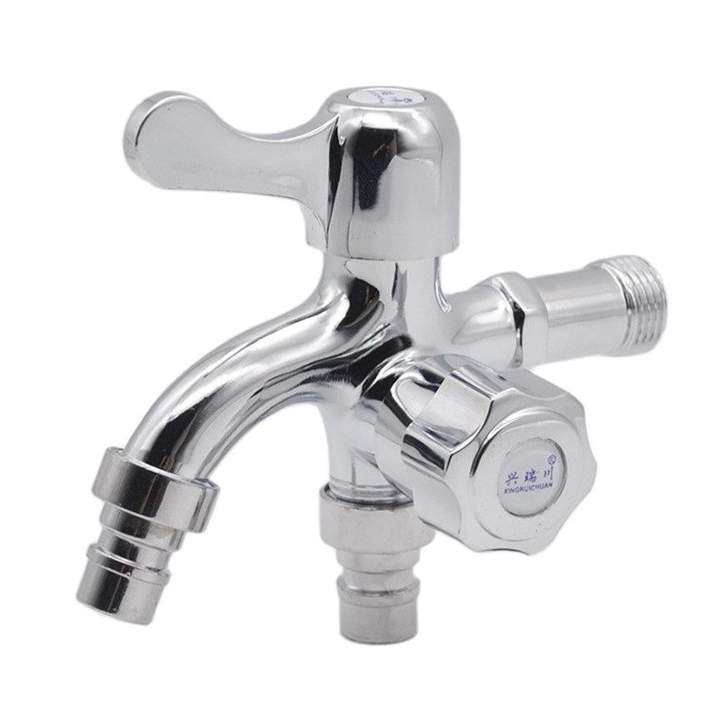 Double Switch Faucet Washing Machine Faucet Double Head Multifunctional Laundry Room Tap Bathroom Accessories