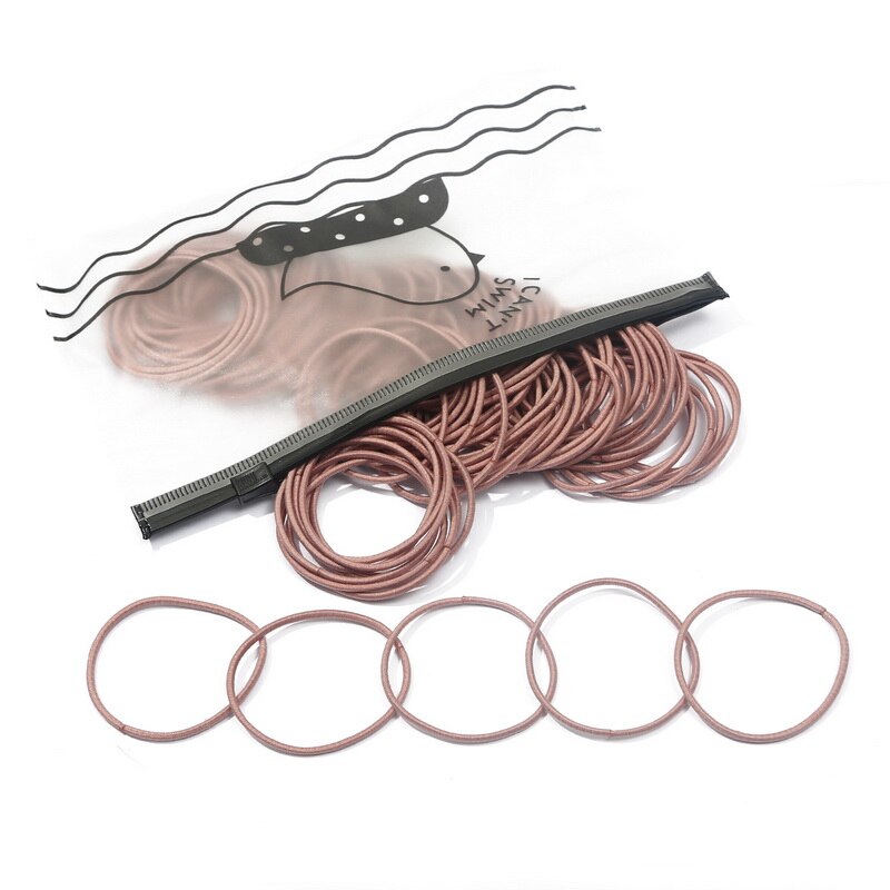 100 pièces/sac fille cheveux anneaux cheveux accessoires queue de cheval en caoutchouc cheveux corde haute élastique cheveux corde Braider tête corde pour les filles: 03