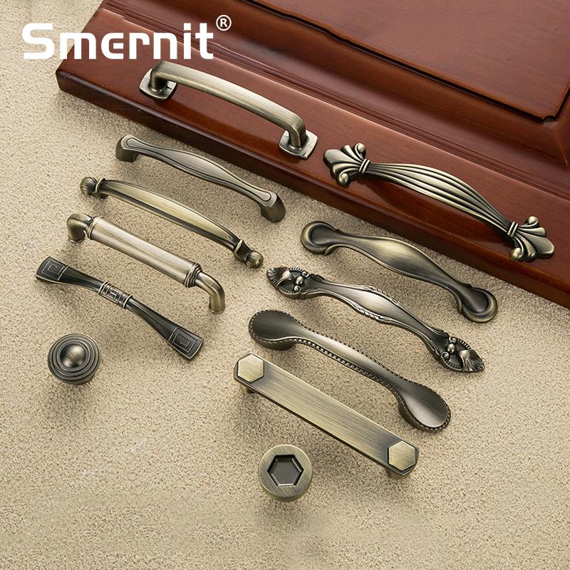 LBY 5pcs Cabinet Knobs Pulls Handles, Vintage Style Door Knob, Back - View #4