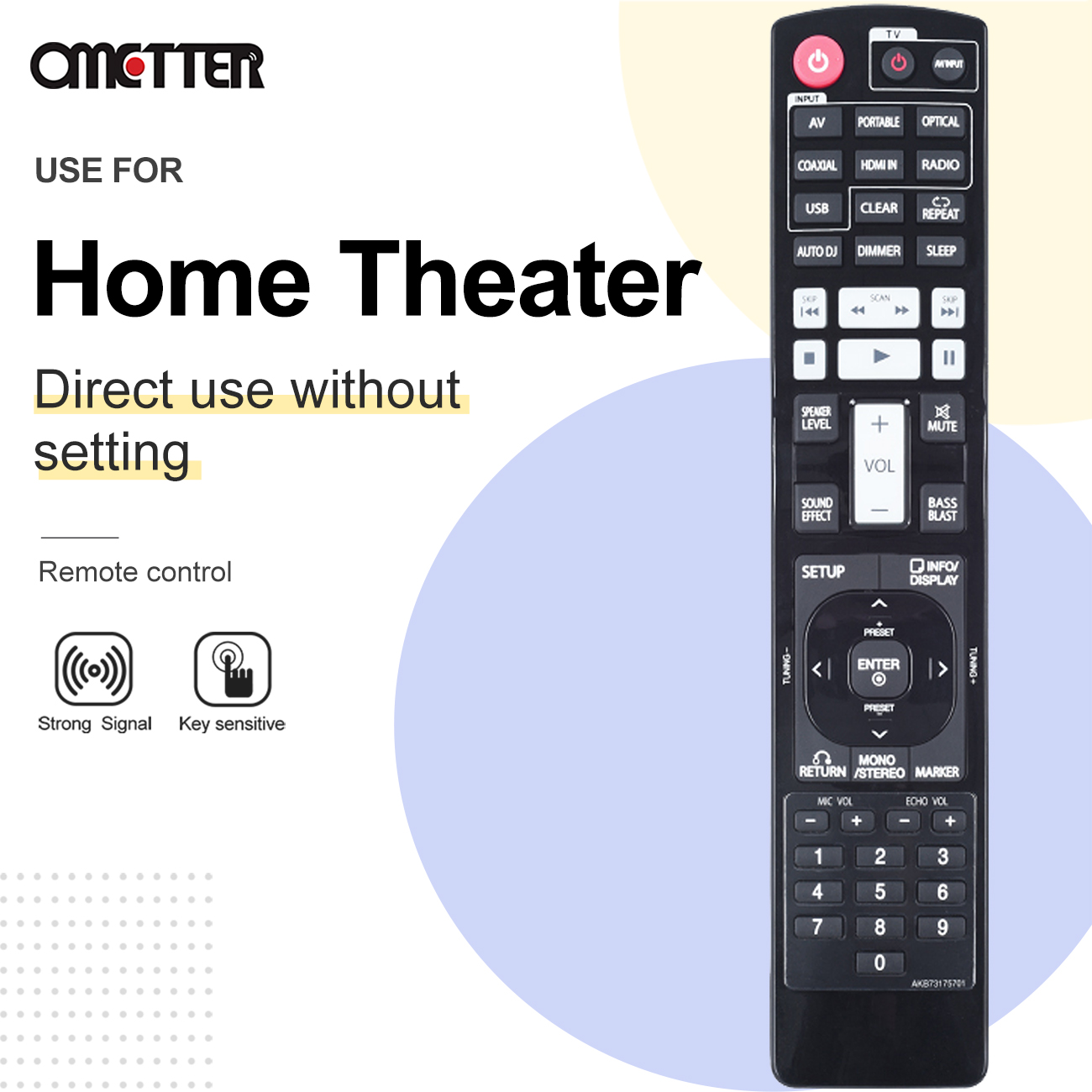 AKB73175701 For AV Remote Control Digital Receiver System AR805TS