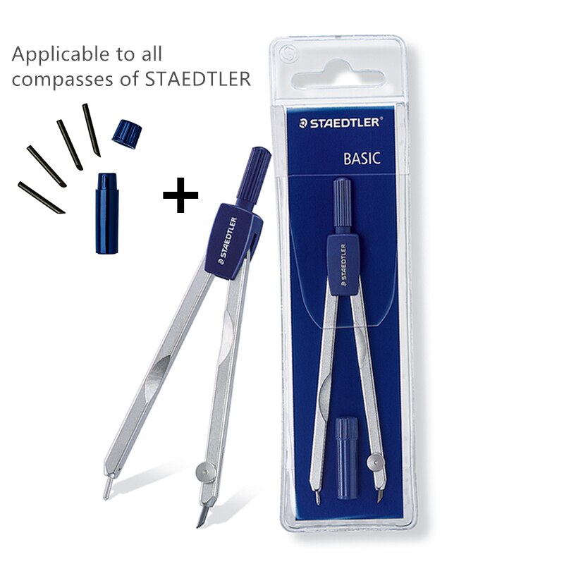 Germany STAEDTLER 559 WP 00 Basic Pencil Compass Beginners Students Math Drafting Supplies 556E4-HB Compasses Leads: 559 WP 00 556E4-HB