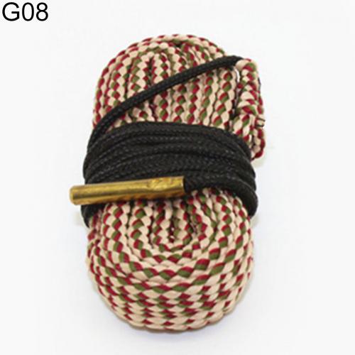 Calibre de serpent de bande de nettoyage de corde d'alésage pour le nettoyeur de baril de pistolets de fusil 22 Cal.223 Cal.38 Cal & 5.56mm,7.62mm, Kit de nettoyage 12GA: G08