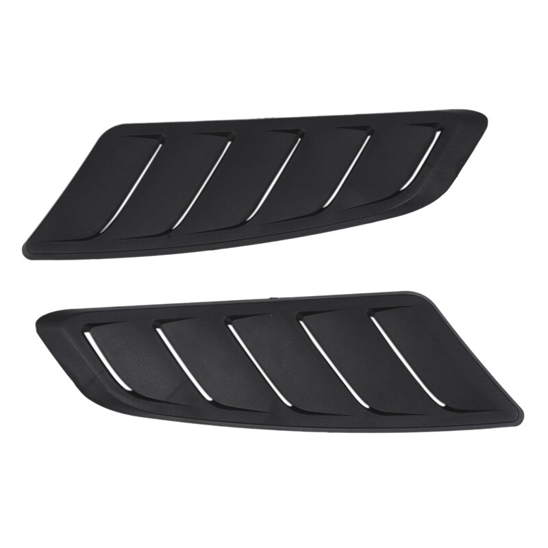 Universal Hood Louvers Panels Air Flow Vent Cover Car Roof Decorative Intake Hood Scoop 2Pcs EP-TFTY110
