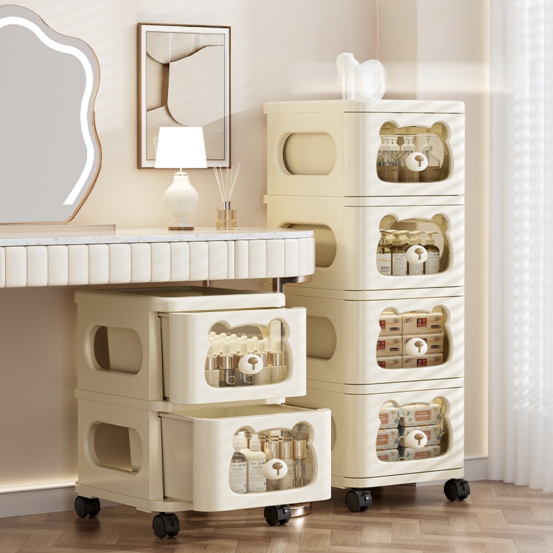 Chariot de rangement roulant avec tiroirs, organisateur mobile à roulettes, multicouche pour salon/chambre/salle de bain, collation, table d'appoint