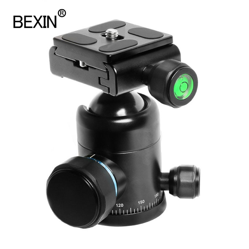 Bexin Panorama Hoofd Statief Ballhead Mini Draagbare Camera Balhoofd Cnc Bewerking Monopod Mount Voor Dslr Camera Met Statief Plaat