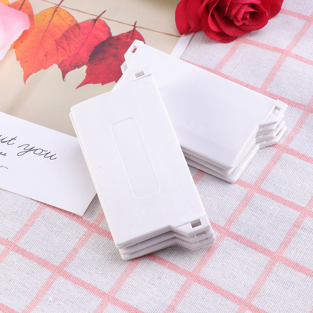 10PC 89MM Vertical aveugle blanc fond poids lattes Portable en plastique plaque inférieure PVC Vertical aveugle raccords rouleau accessoires