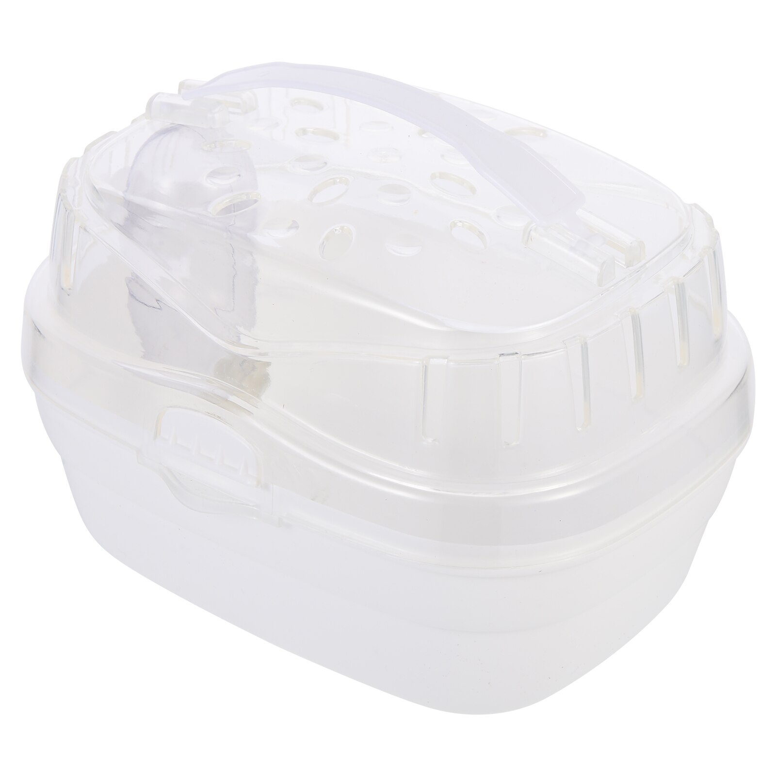 Pet Carry Box Outdoor Hamster Cage Guinea Carrying Box Portable Hamster Carrier for Travel: Blue
