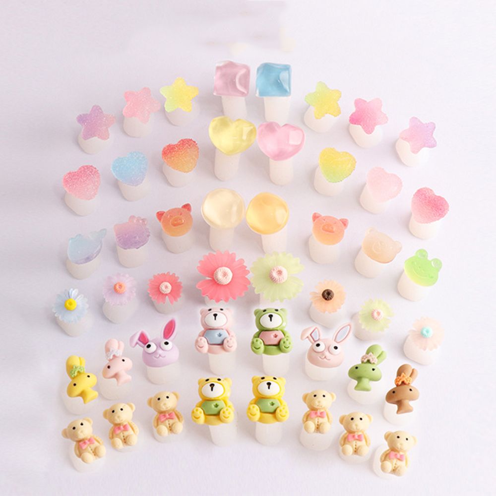 8pcs Fun Soft Silicone Toe Separators Candy Color Daisy Animals Foot Finger Divider Pedicure Nail Art Tools