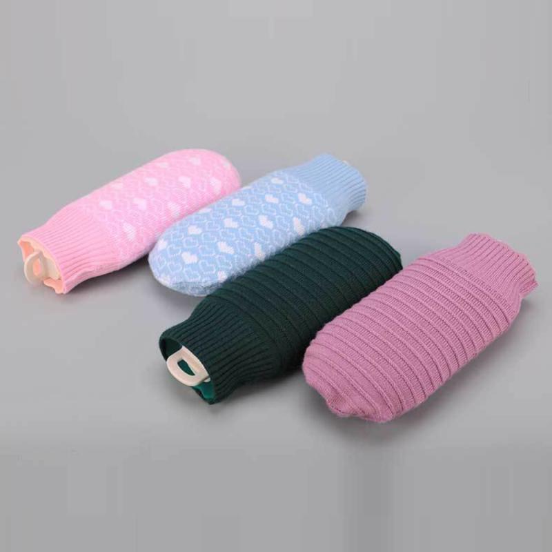 240/550ML Silicone Winter Bottle For Water Hand Warmer Student Microwave Heated Explosion-Proof Water Bottle Bag With Cover