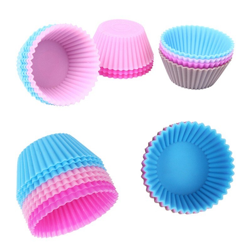 6 kpl silikoni kakkumuotti muffinssi cupcake uunivuoka vuoka jälkiruoan leivontaan koristelu työkalut leivonnaiset keittiö ruokabaari