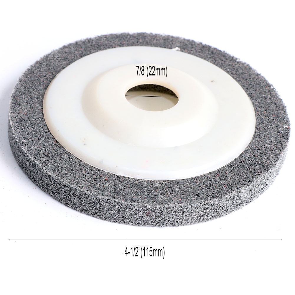 1pc 115/125mm Nylon Fiber Flap Polishing Wheel Disc For Angle Grinder For Wood Metal Buffing: 115x22