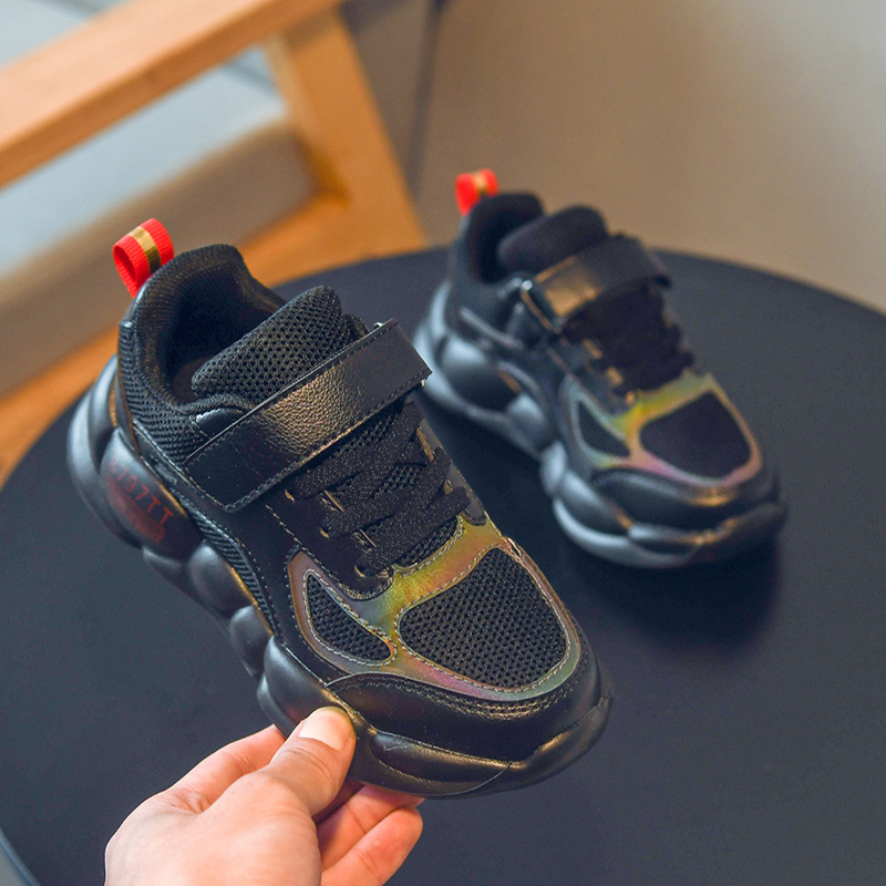 Sommer Baby Mädchen Wohnungen Turnschuhe Schwarz Jungen Laufschuhe Sport Schuhe Für freundlicher Licht Gewicht Jungen Mädchen Wanderschuhe