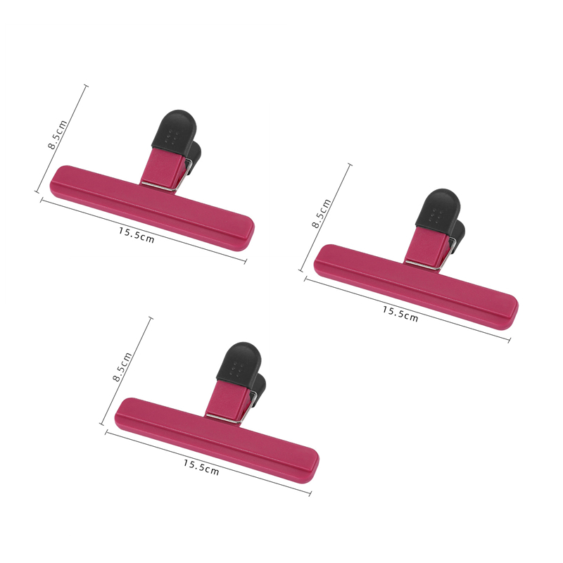 Portable Bag Clips Kitchen Storage Food Snack Seal Sealing Bag Clips Sealer Clamp Plastic Tool Kitchen Organization Accessories: DEEP BLUE