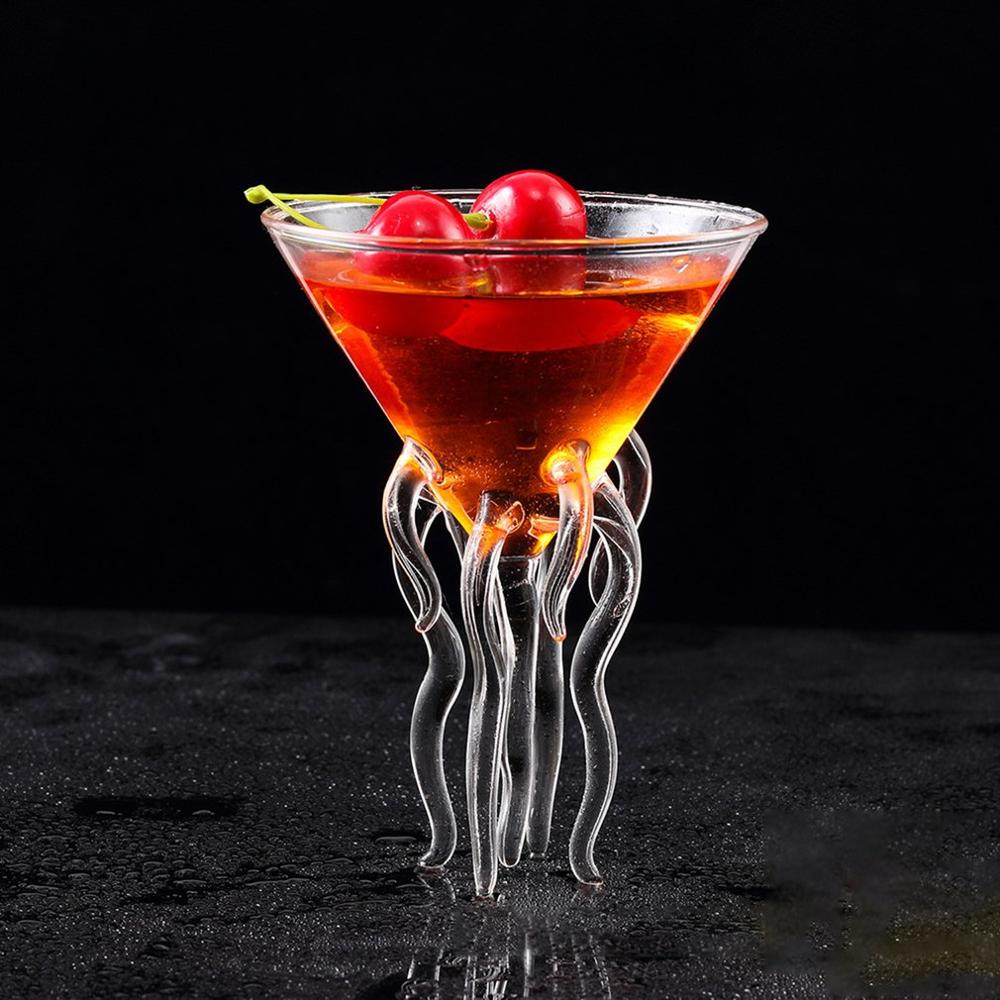 Octopus cocktailglas Martini kwallen glazen wijnglazen champagne glazen drank kopjes drinkgerei bar beker whisky beker voor bruiloft feest banket bar roze