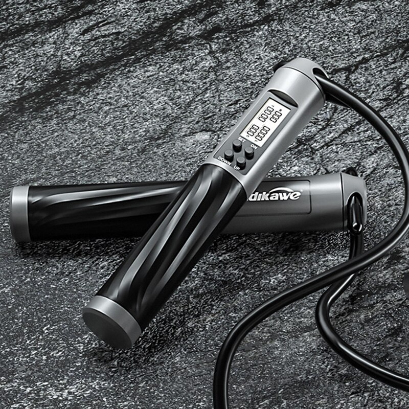 Cuerda de saltar electrónica con contador de velocidad, comba inalámbrica, Mango antideslizante ajustable para entrenamiento, salto, entrenamiento para ejercicio