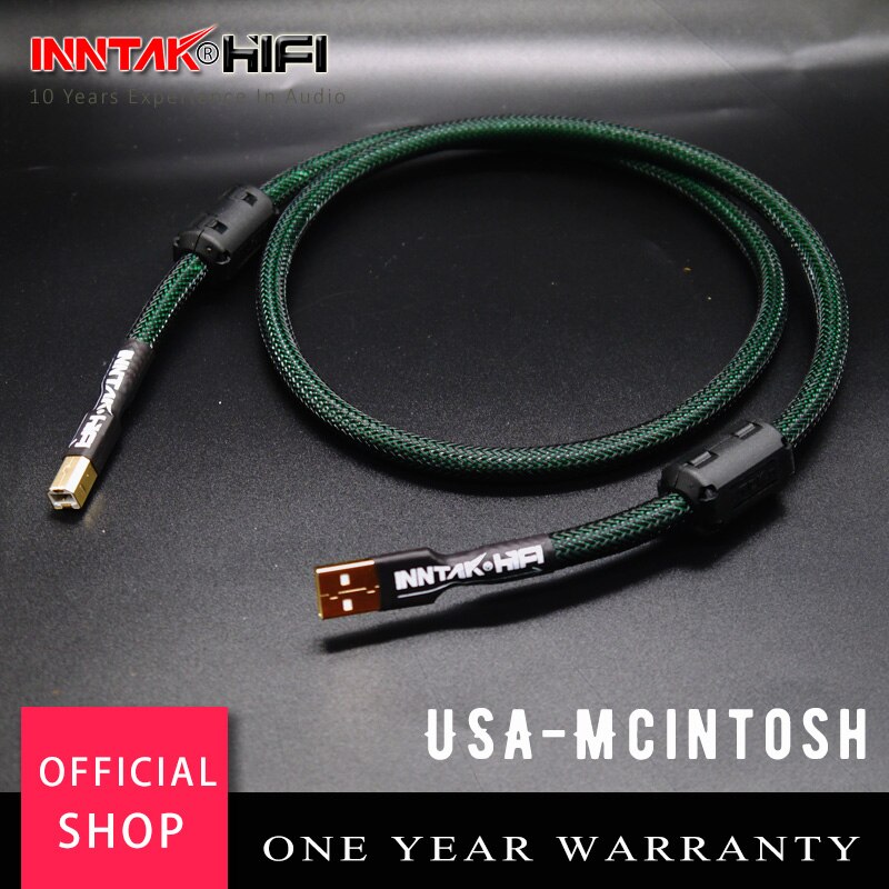 High Quality Silver Plated USB Audio Cable - A To B For DAC, HIFI Sound, 3 Ft