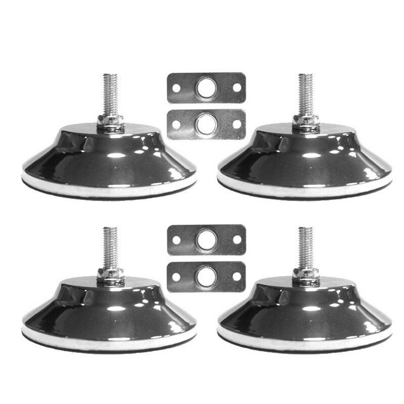 4 stk billiard/poolbord ben nivelleringer 5 tommer metal spil bord ben nivelleringer kraftig nivellering fødder til poolbord: Default Title