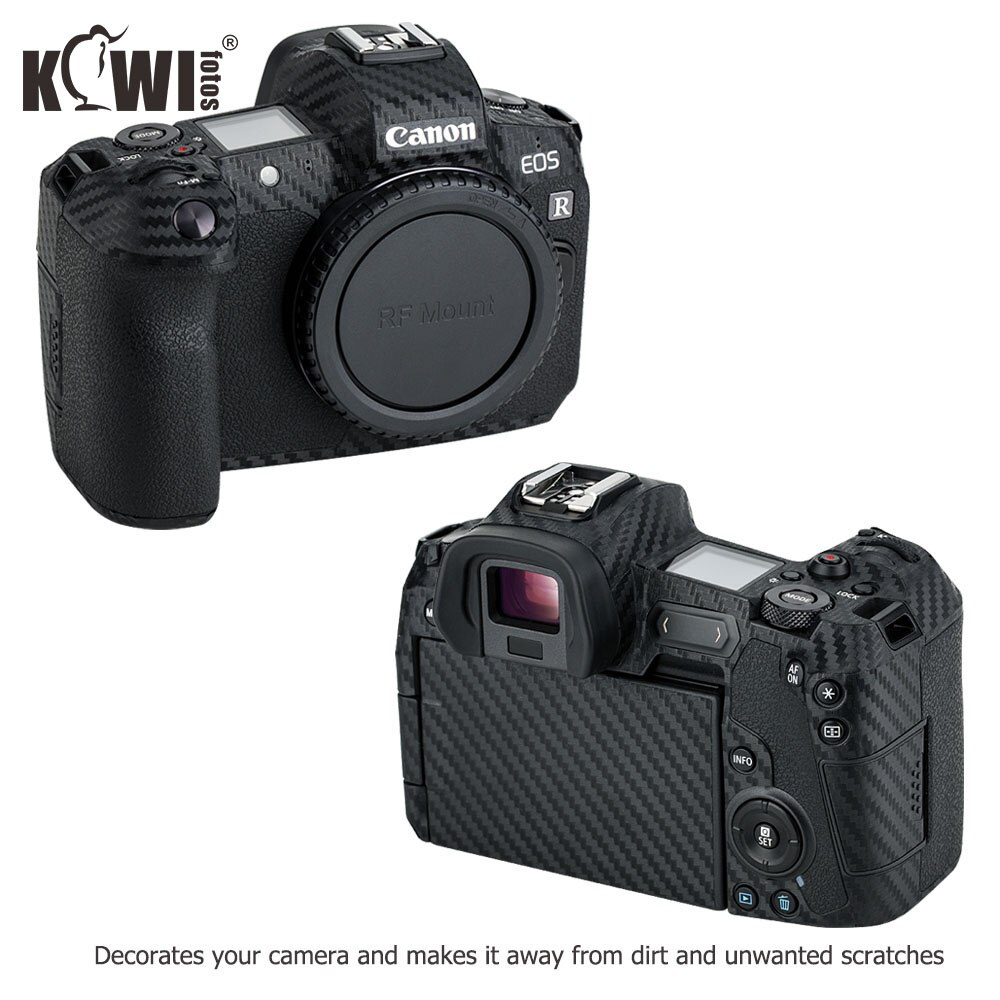 Cubierta de Cuerpo de Cámara antiarañazos, etiqueta de protección 3M para Canon EOS R, soporte de agarre antideslizante, Protector de piel, película de fibra de carbono