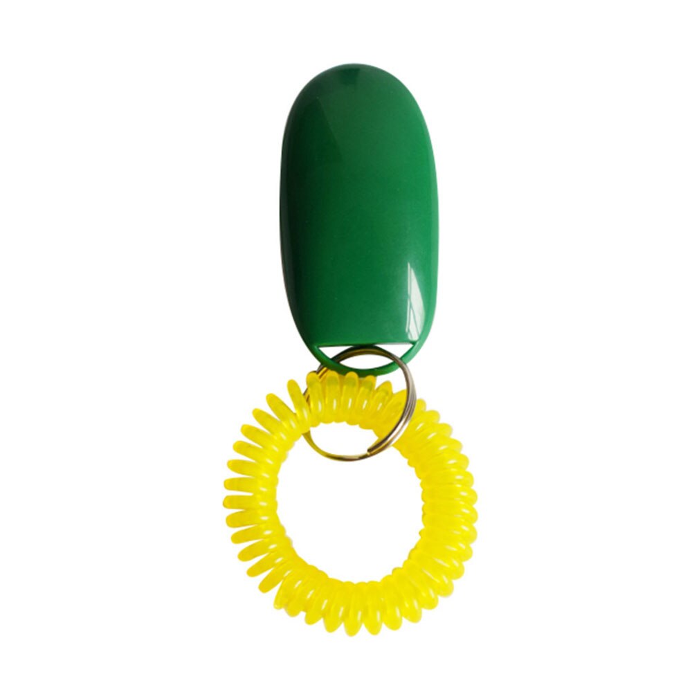 Bonzerpet-sifflet en plastique | Clicker d'entraînement de chien, en plastique chat, outil d'entraînement, Guide d'aide, sangle de poignet élastique, bouton sonore, 1 pièce
